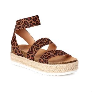 leopard sandals